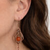 Kolczyki z miedzi, wire wrapping