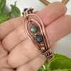 ręcznie robiona biżuteria z miedzi wire wrapping wykonana w polskiej pracowni